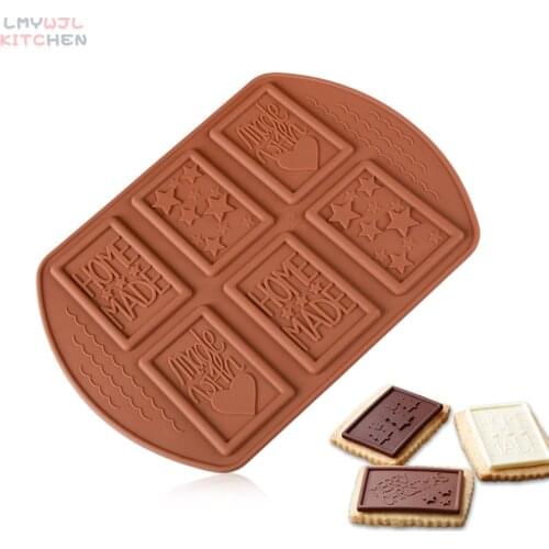 6 Cavity Chess Biscuit Silicone Molds Various Patterns Chocolate Molds DIY Cake Decoration Accessories Baking Accessories