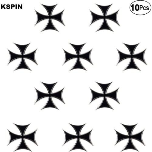 Cross Badge Lapel Pin Flag badge Brooch Pins Badges 10Pcs a Lot