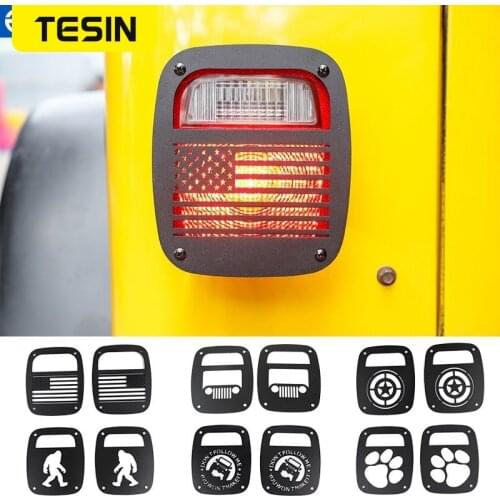 Lamp Hoods for Jeep Wrangler 1997-2006 Car Rear Tail Light Lamp Cover Decoration for Jeep Wrangler TJ Car Exterior Accessories