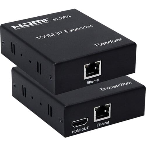 HDMI extender 120M 100M cat5e/6 cable with IR HDMI TCP&IP based on support one TX to N RX