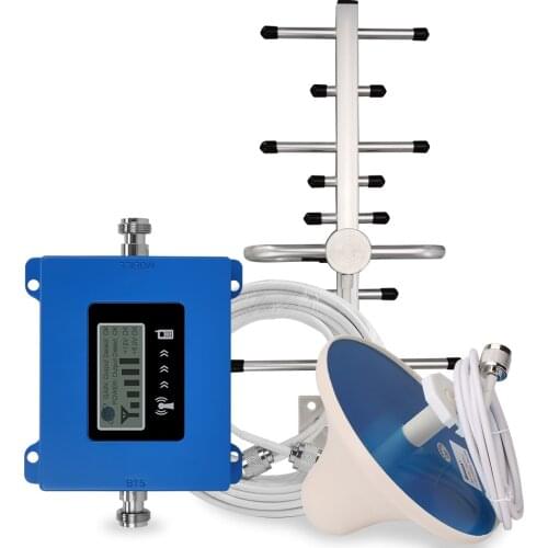 Signal booster gsm signal amplifier gsm 3g umts 900 mobile cellular repeater cell phone boosters LCD 70dB 4g antenna mts beeline