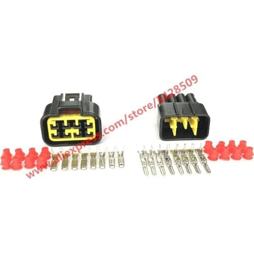 10 Sets Furukawa 8 Pin Female Male PBT Waterproof Electrical Connector With Terminals Seals For Many Cars