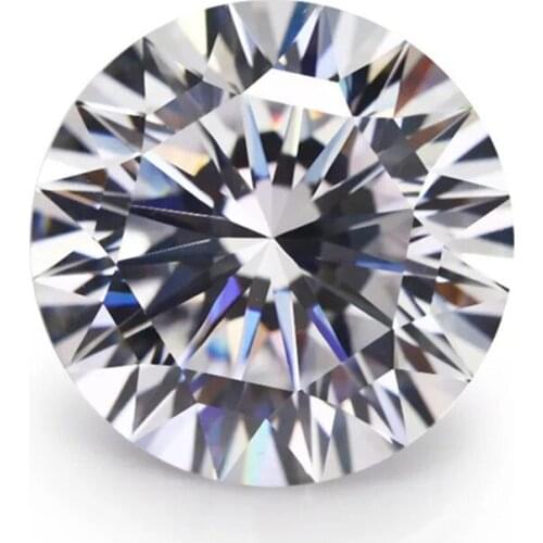 High quality DVVS White Color loose Moissanites 1ct-10ct 1pcs Round shape sunshine light Moissanites Lab Grown Diamond