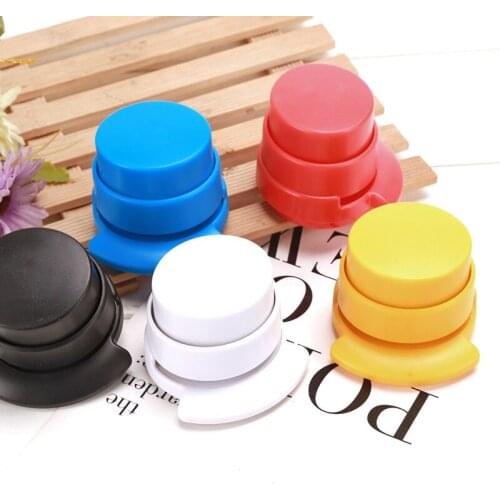 1pc Office Staple Free Stapleless Stapler Home Paper Binding Binder Paperclip 5.5x6x5CM