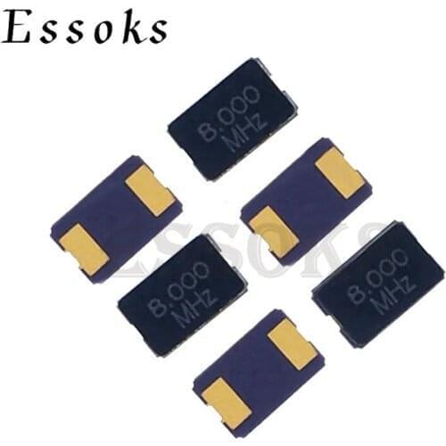 10PCS 2Pin 5032 smd quartz resonator Crystal 8MHZ 8.000MHZ 10MHZ 10.000MHZ 11.0592MHZ 12MHZ 12.000MHZ 16MHZ 16.000MHZ