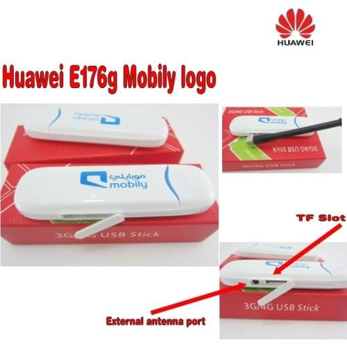 Lot of 5pcs unlocked Huawei E176g 3G USB modem plus with antenna