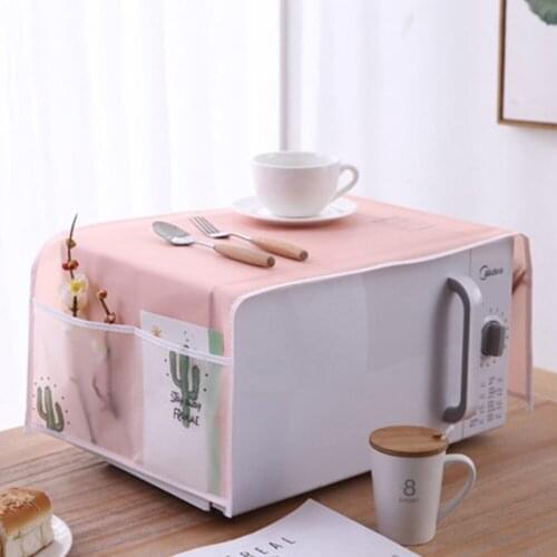Household Kitchen Double Side Pockets Dustproof Cover Cover Towel Electric Oven Cover Oil And Waterproof Microwave Cover