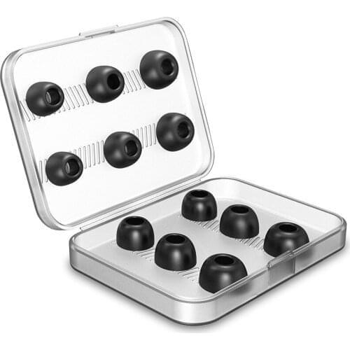 Eaphone Earplugs Suitable for Airpods Pro Memory Foam Earplugs with Storage Box Silicone Earmuffs Earphone Accessories