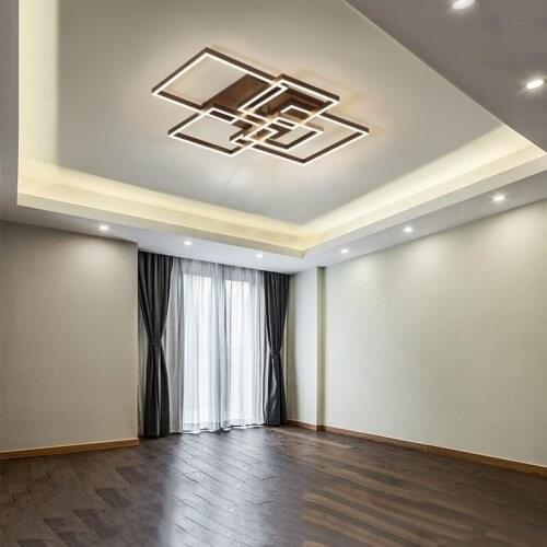 Hardware Acrylic Frame Overlap LED Ceiling Light Living room bedroom dining room ceiling lamp Commercial/office lighting fixture