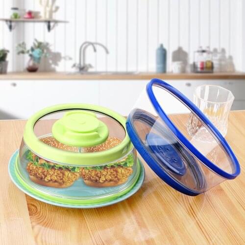 Vacuum Food Sealer Cover Kitchen Tool Kitchen Instant Vacuum Food Sealer Fresh Cover Reusable Wrap Seal Lid Cover