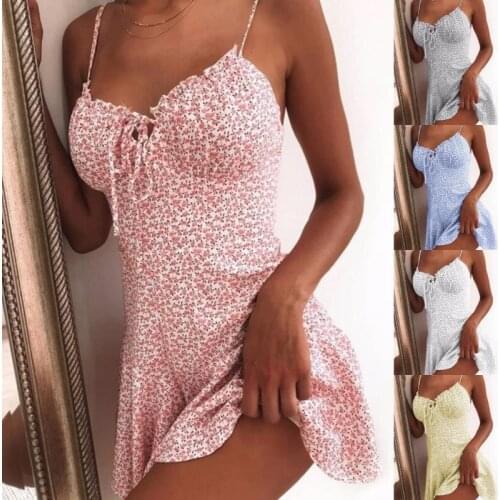 Strapless Ruffle Belt Patchwork Floral Dots Print Summer Women Mini Dress Sweet Sexy A-line Female Sleeveless Short Dresses