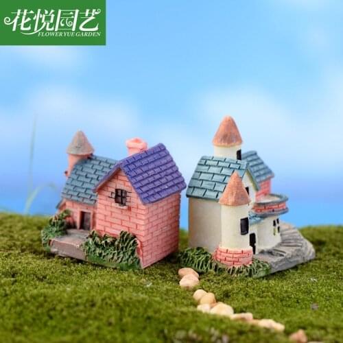 Fairytale Town House DIY Mini Dolls Miniature Accessories Handicraft Building Assemble Toy Crafts Furniture Kits