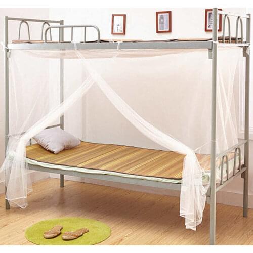 Free Installation Mosquito Net Insect Mesh Net Square Single Bed Protect Netting Cover for Student Dormitory