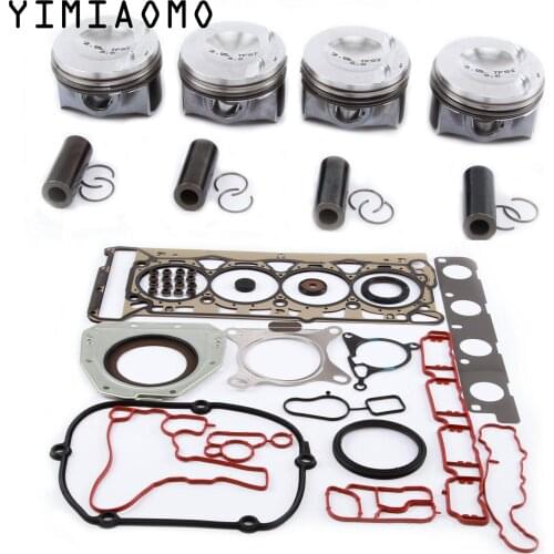 New Pistons & Rings Gasket Seal Engine Rebuilding Kit 06H 107 065 DD For VW Passat CC Tiguan Jetta Skoda Superb Audi A4 A5 Q5 TT