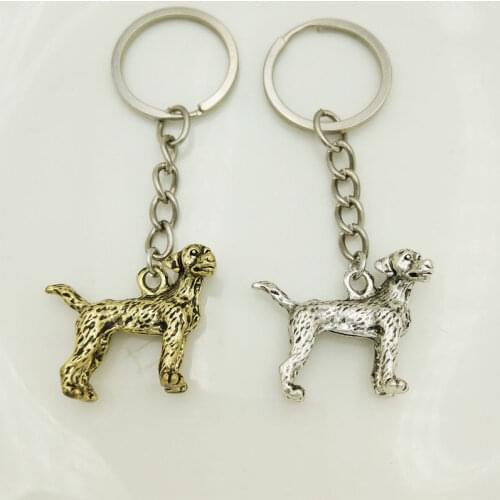 Wholesale Vintage Jewelry Dog Key Chain Labrador Retriever Keychain Cute Bag Charm Pendant Gift Animal Key Ring Pet Jewelry