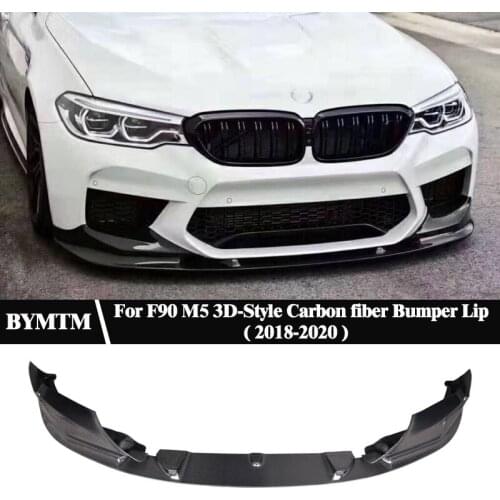 3D-Style Dry Carbon fiber Bumper Front lip For BMW F90 M5