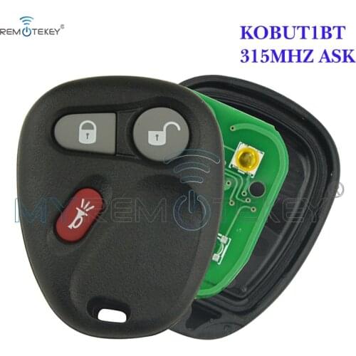 Remtekey KOBUT1BT remote fob 3 button 315Mhz for Chevrolet GMC 1998 1999 2000 2001 2002