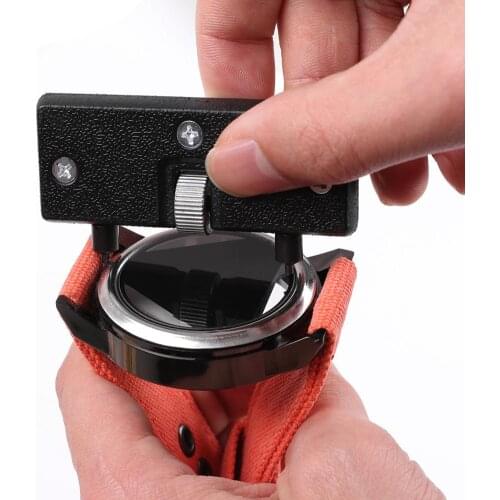 Adjustable watch opener Rear case compressor remover Wrench screw wrench repair kit tool Watch battery remover Hand tool