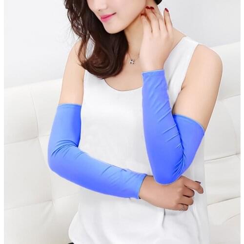 1 Pair Arm Sleeves Unisex Sunscreen Milk Fiber Fabric Cycling Fishing Golf Arm Sleeves Cover Outdoor Summer Riding Arm Guards
