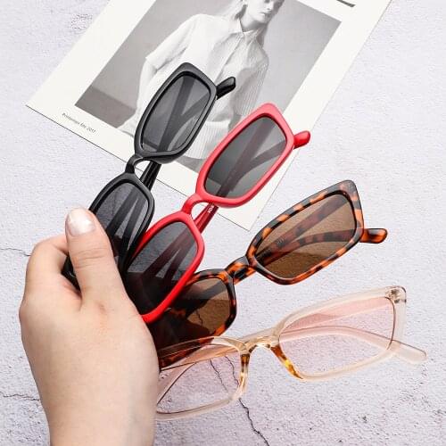 1PC Retro Small Frame Sunglasses Vintage Square Shades Sun Glasses Women Cute Street Eyewear UV400 Outdoor Climbing Glasses