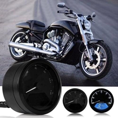 8-18V Universal LCD Digital Tachometer Speedometer Odometer Motorcycle Motorbike 12000RPM for 2,4 Cylinders