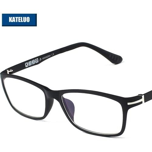 KATELUO 2020 Tungsten Computer Glasses Anti Blue Light Fatigue Radiation-resistant Glasses Prescription Eyeglasses Frame RE13025