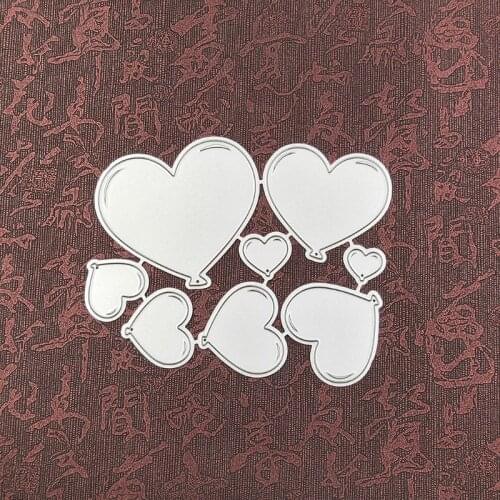 1 Pc Carbon Steel Cartoon Hearts Cutting Die Embossing Stencil Template Mold DIY Paper Art Handcraft Scrapbook Bookmark Card