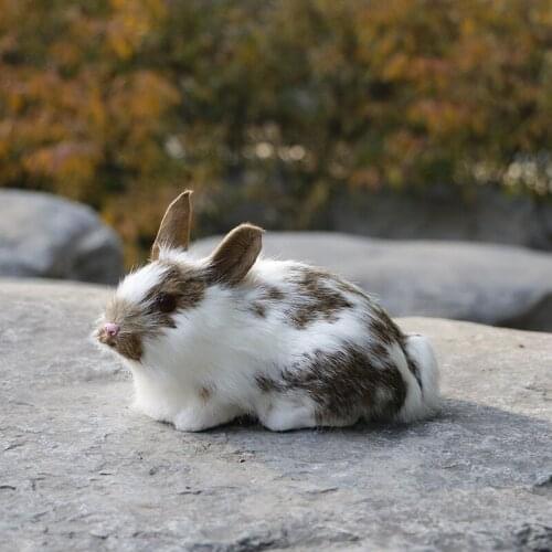 20*11*13cm,Real Fur Artifacial Panda rabbits,Simulation Rabbit for Wedding Party Home Decoration Accessories,House warming gifts