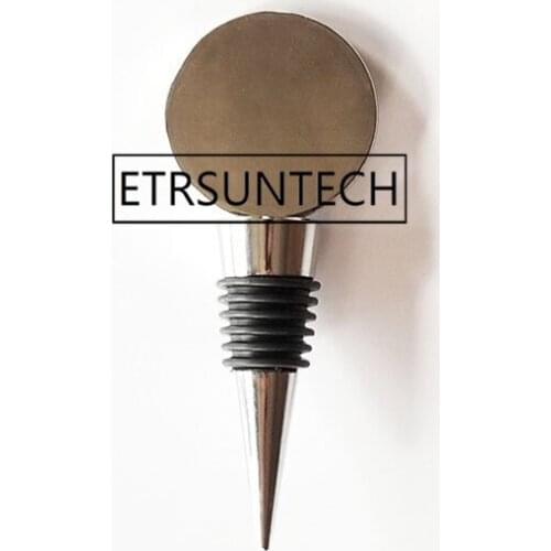 300pcs Round Red Wine Bottle Stopper Blank Metal Bar Tool Wedding Gift For DIY Crystal Dome Cabochones Accessory