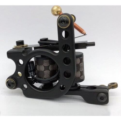 Hot 5 Color Coils Tattoo Machine 10 Warp Coils Cast-iron Handmade Tattoo Guns Machine For Liner Shader Free Shipping