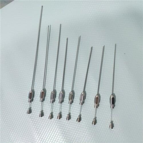 8pcs Facial fat filling graft transplantation cannula liposuction Cleaning Cannulas Liposuction face needles