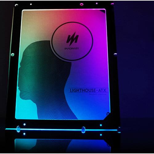 ALLOYSEED ATX PC Case Motherboard Light-emitting Backplane 5V 3Pin ARGB Desktop ATX Motherboard Decor Lamp Strip Back Light Pad