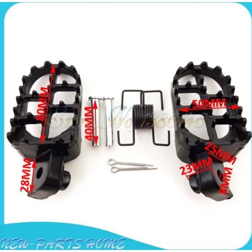 Aluminium Footrest Foot Pegs Footpeg For PW 50 80 PW50 PW80 TW200 TTR90 TTR90E Pit Dirt Bike Motorcycle Motocross