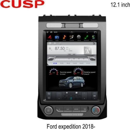 Tesla Style Android 9 4G+64 Car GPS Navigation Carplay For Ford Expedition 2018- Car Auto Stereo Multimedia Player HeadUnit