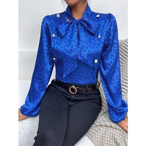 Blackingift Leopard Blouses