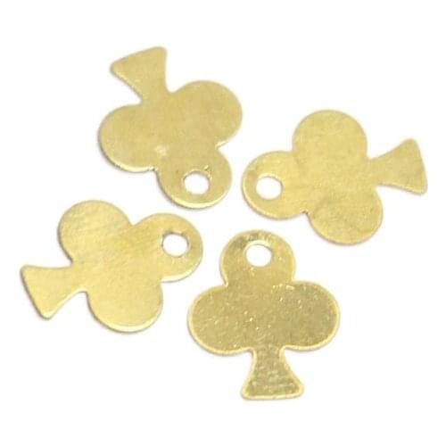 20 pieces of solid one hole three plum blossom trend pendant accessory diy bracelet necklace 7.2*8.9mm