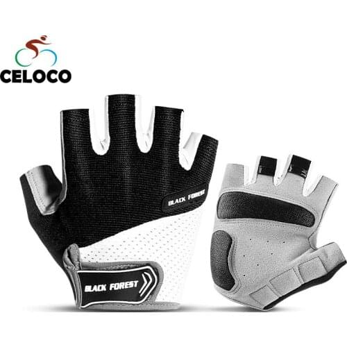 Breathable Half Finger Cycling Gloves Anti Slip Pad Motorcycle MTB Road Bike Gloves Men Women Sports Bicycle Gloves