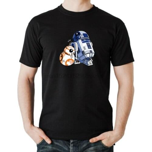 Brothers Robots T-Shirt Boys Black r2d2 c3p0 han solo