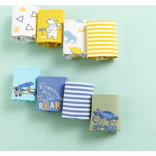 Autumn Spring 3 Piece Kids Boys Underwear Cotton Panties Kids Short Briefs Children Underpants