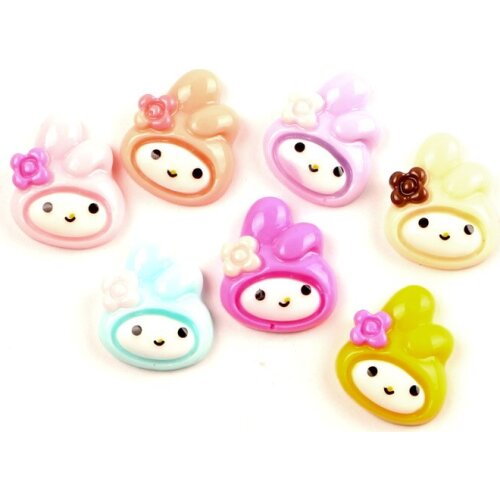 30Pcs 20x16mm Mixed Resin Girls Cabochon Flatback Decoration Crafts Embellishments For Scrapbooking Diy Accessories