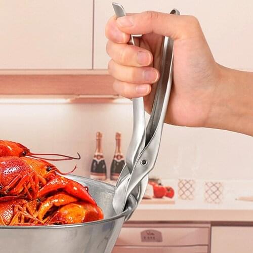 Kitchen Tongs Take Bowl Stainless Steel Clip Multifunction Anti-Scalding Non-Slip Bowl Device Tray Clamp Household Kitchen Tools