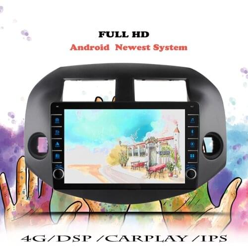 Multimedia Player Android 10 Car Radio For Toyota RAV4 2006 2007 2008 2009 2010 2011 2012 GPS Navigation DVD 2 din Tape Recorder