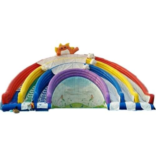 Outdoor playground equipment inflatable swiming pool with slide