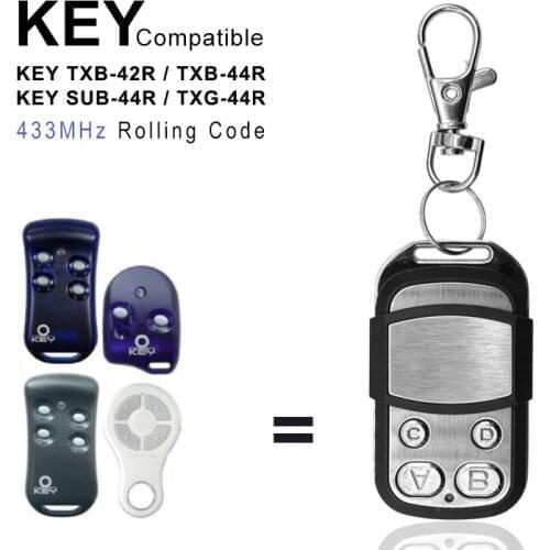 Rolling Code Gate Control for KEY TXB-44R 433 MHz Garage Door Remote Control Duplicator 433.92MHz Gate Door Opener