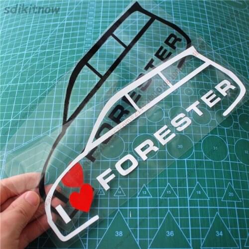 New I love my car Vinly Decal Styling Door Windows Trunk Sticker For subaru forester 2014 2019 2017 2011 2018 2020 accessories