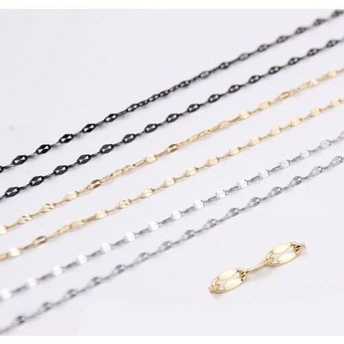 Necklace women fashion gold Lips chain necklace stainless steel kpop necklace simple choker black jewelry on the neck wholesale