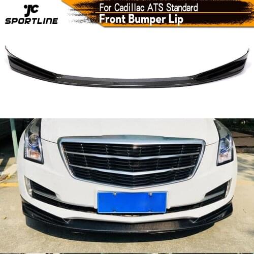 Carbon Fiber Front Bumper Lip Spoiler Splitters for Cadillac ATS Standard 2015 - 2017 Front Bumper Lip Guard Splitters Chin Lip