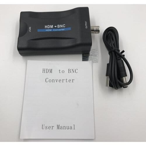HDTV to BNC Converter Transfer HDMI-Compatible Signal to BNC For CVBS Signal On CRT TV VHS VCR DVD Recorders