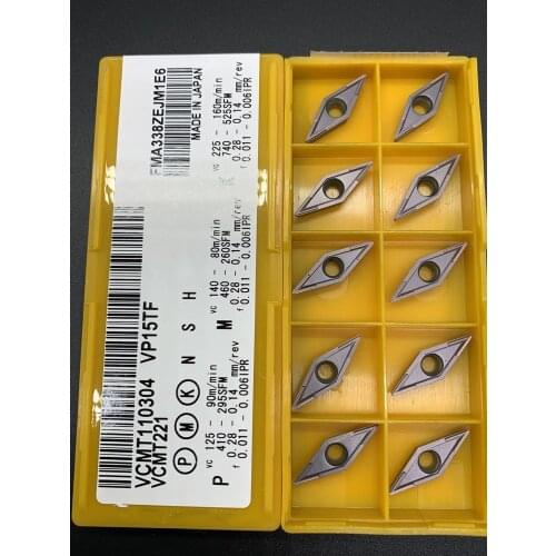 VCMT110304 VP15TF/VCMT110304 UE6020 CNC turning insert machine tool turning and milling tool VCMT 110304 carbide insert