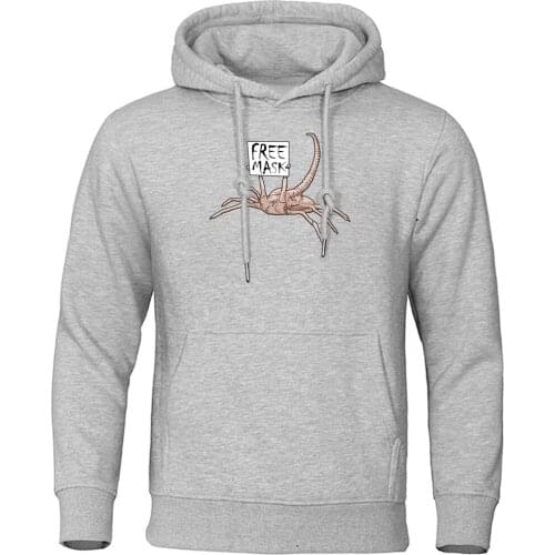 Alien Free Mask Printed Hoodies Sweatshirts Hip Hop Autumn Pullover Man Sweatshirts Fleece Warm Hoodie Fashion Street Tracksuits